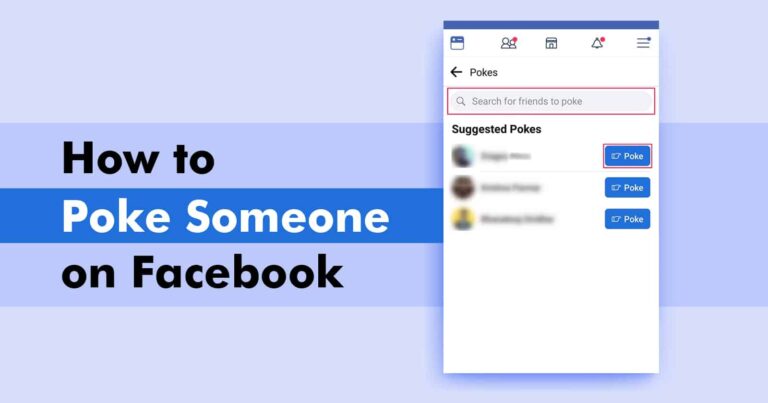 How to Poke Someone on Facebook in 2024 – Explained