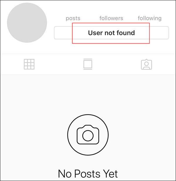 Instagram User Not Found